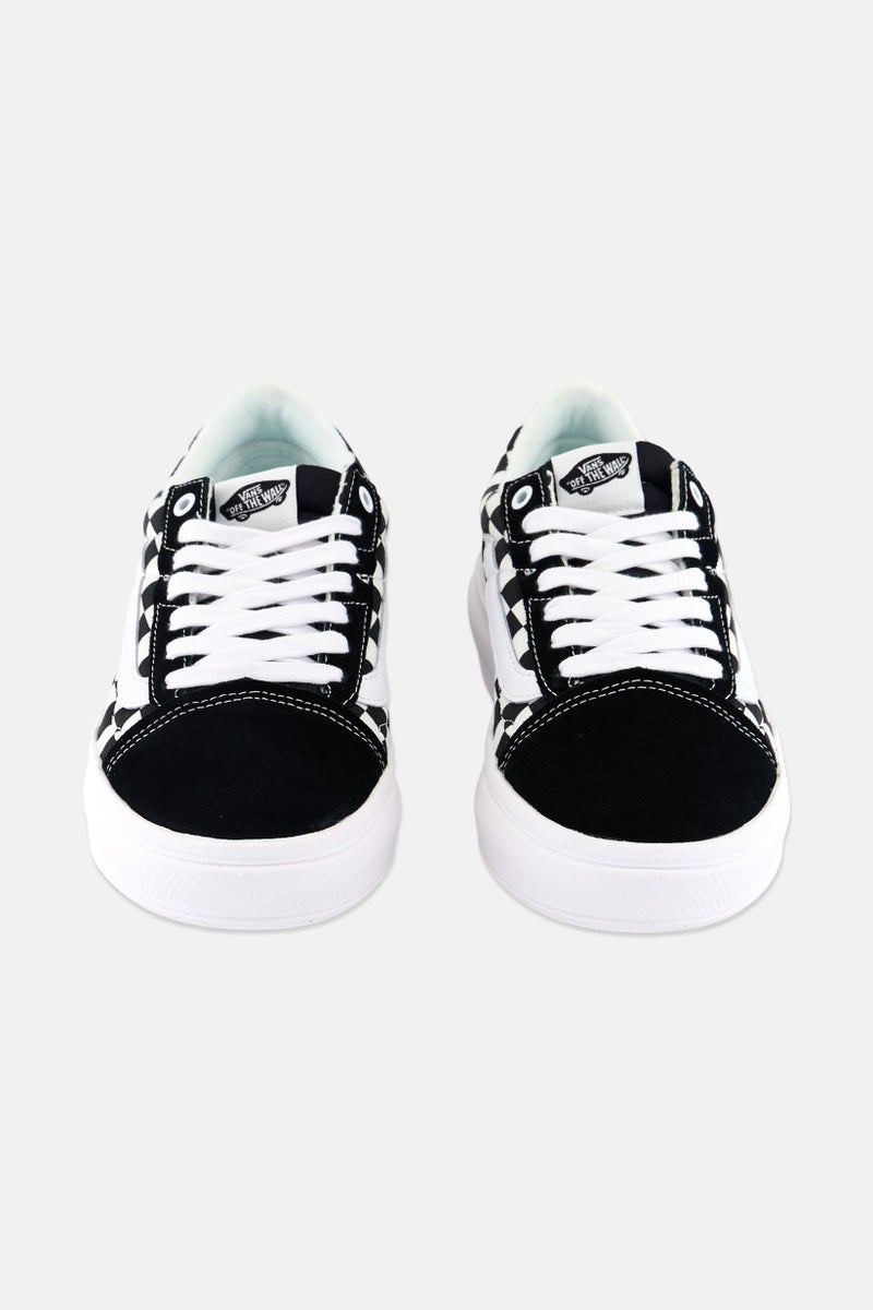 Kids Boy Old Skool Over Lace Up Shoes, Black/White