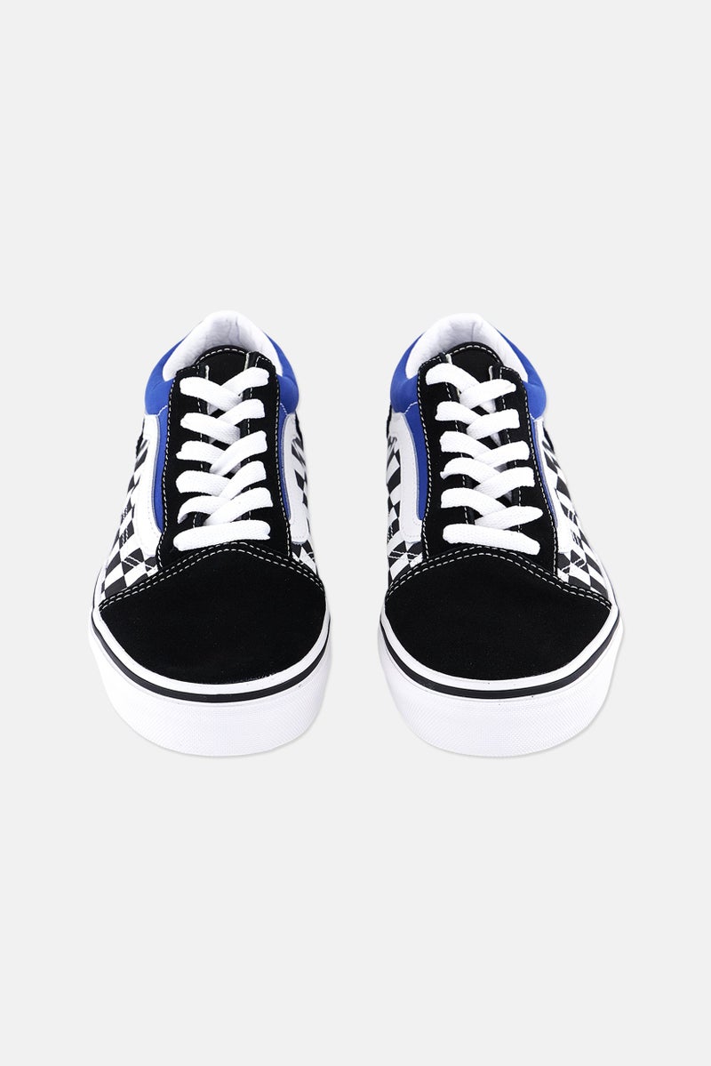 Kids Boy Old Skool Lace Up Outdoor Shoes, Black/White