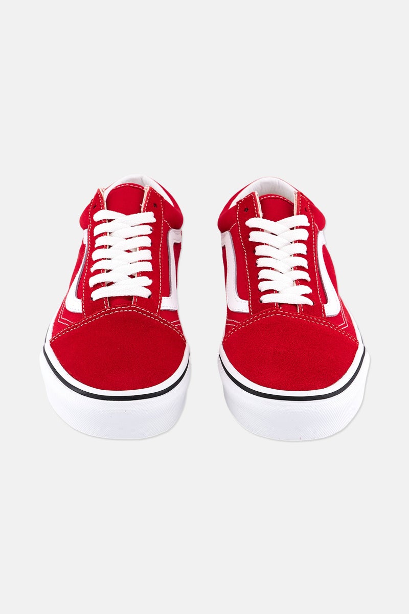 Kids Boy Old Skool Lace Up Outdoor Shoes, Red/White