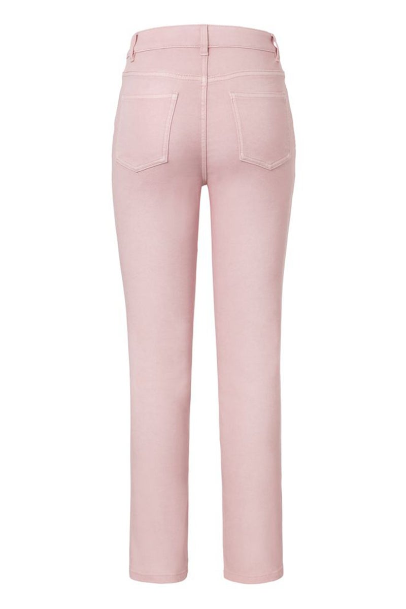 Women Regular Fit Plain Stretchable Jeans, Light Pink
