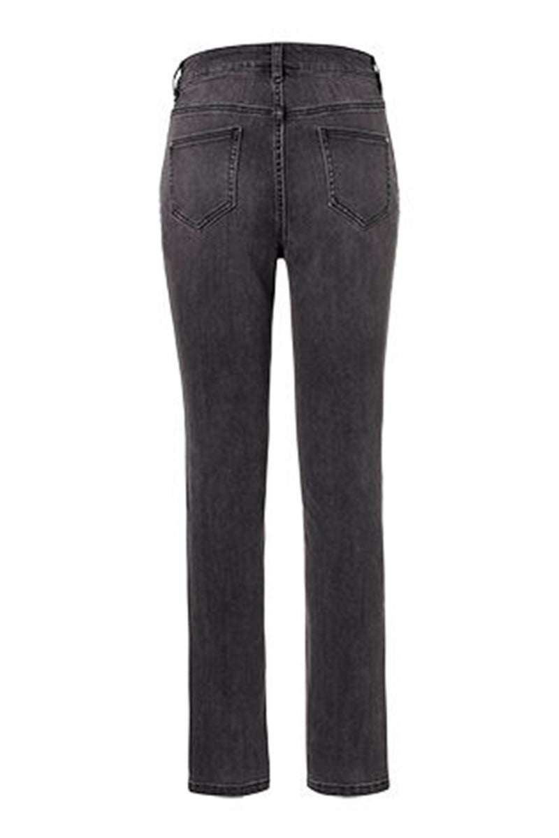 Women Slim Fit Washed Stretchable Jeans, Charcoal