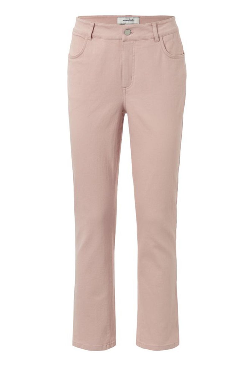 Women Straight Fit Plain Stretchable Denim Jeans, Peach