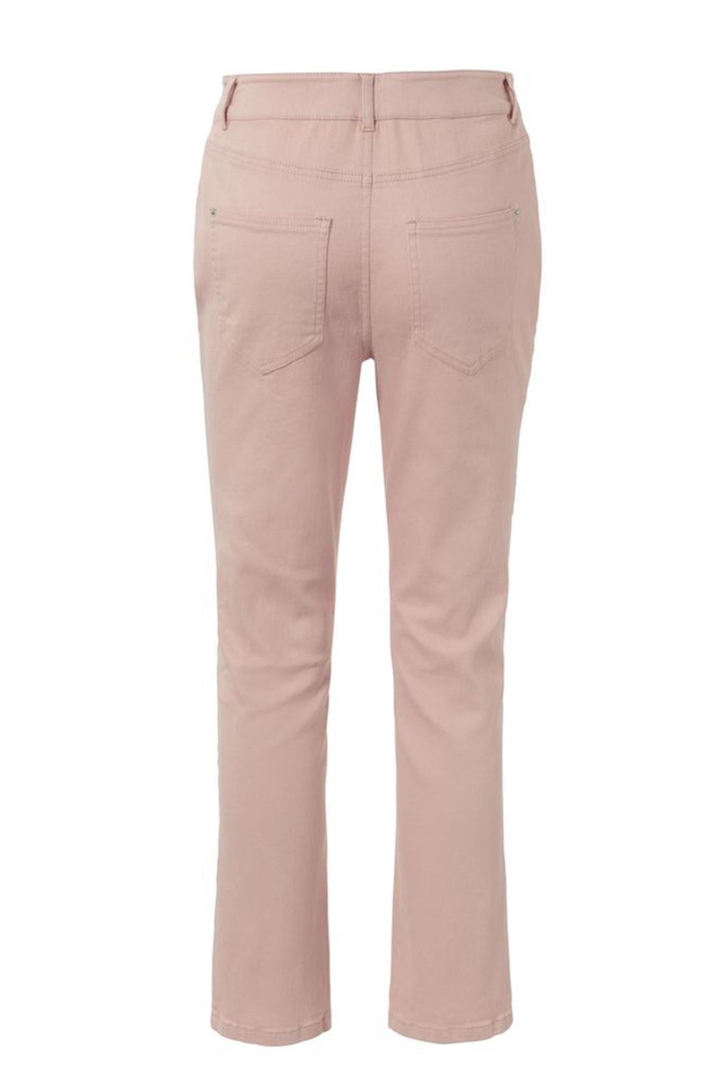 Women Straight Fit Plain Stretchable Denim Jeans, Peach