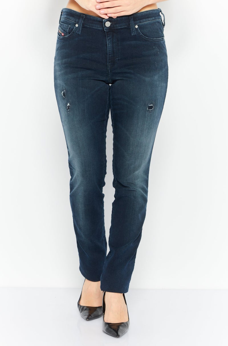 Women Super Skinny Fit Washed Skinzee Jeans, Charcoal