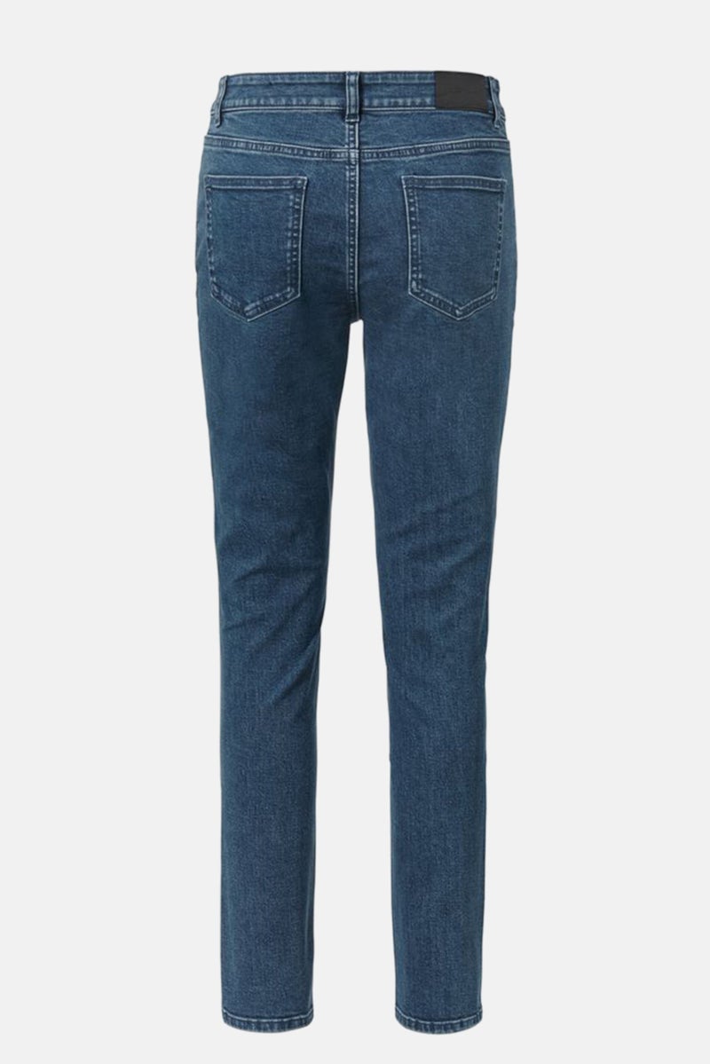 Women Regular Fit Washed Stretchable Denim, Blue