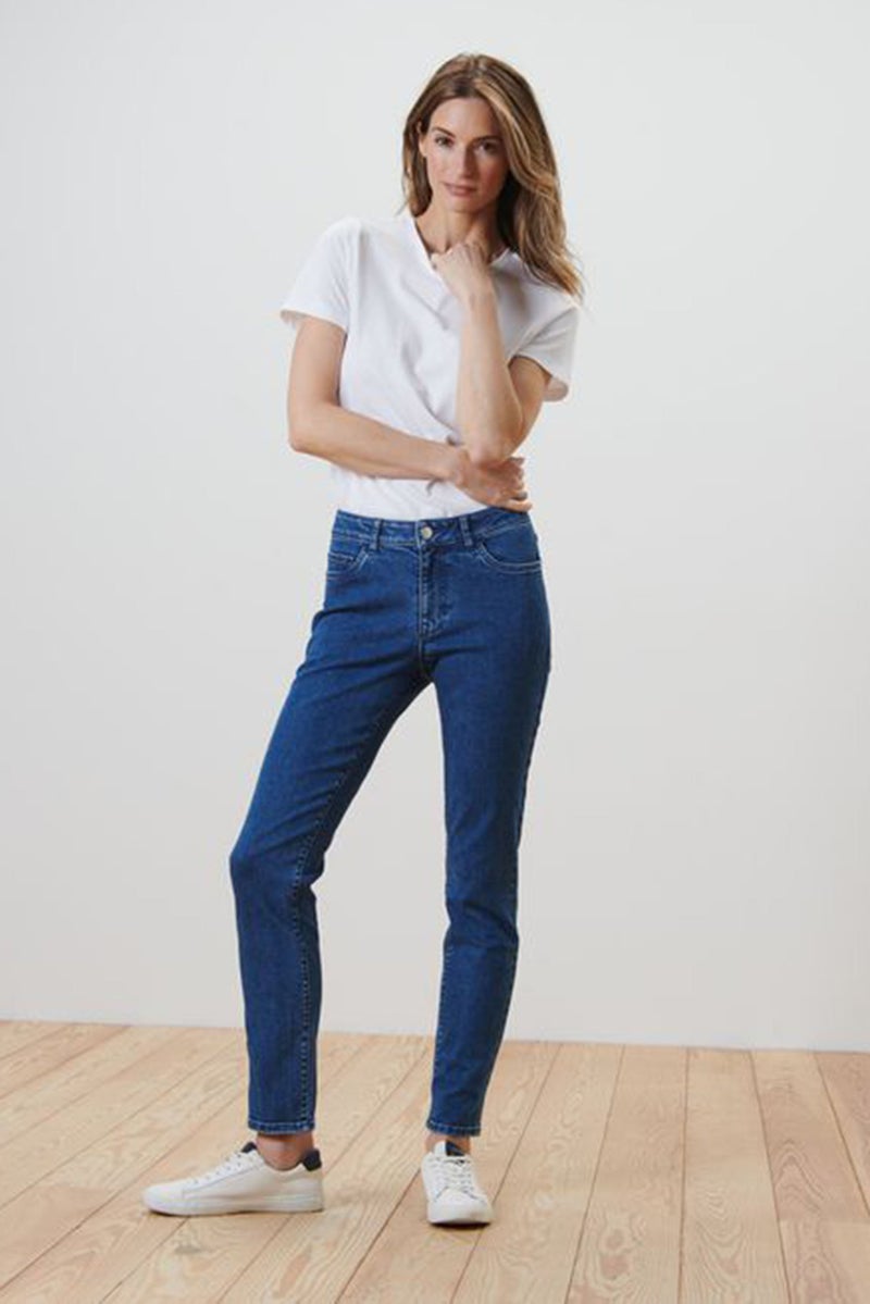 Women Regular Fit Washed Stretchable Denim, Blue