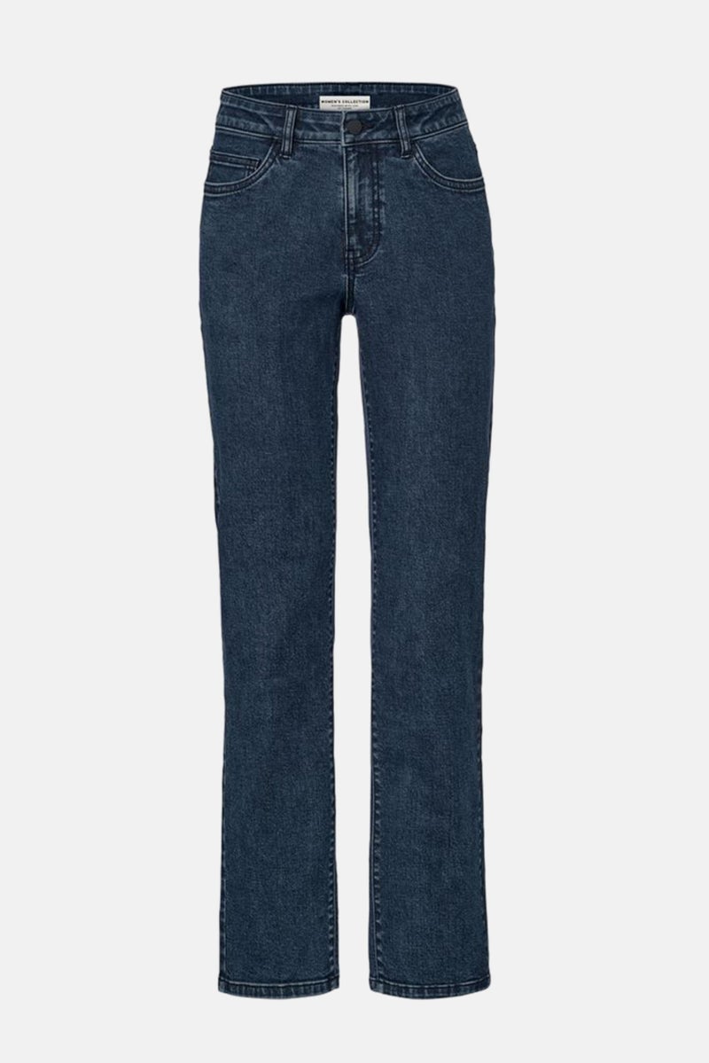 Women Regular Fit Washed Stretchable Jeans, Navy