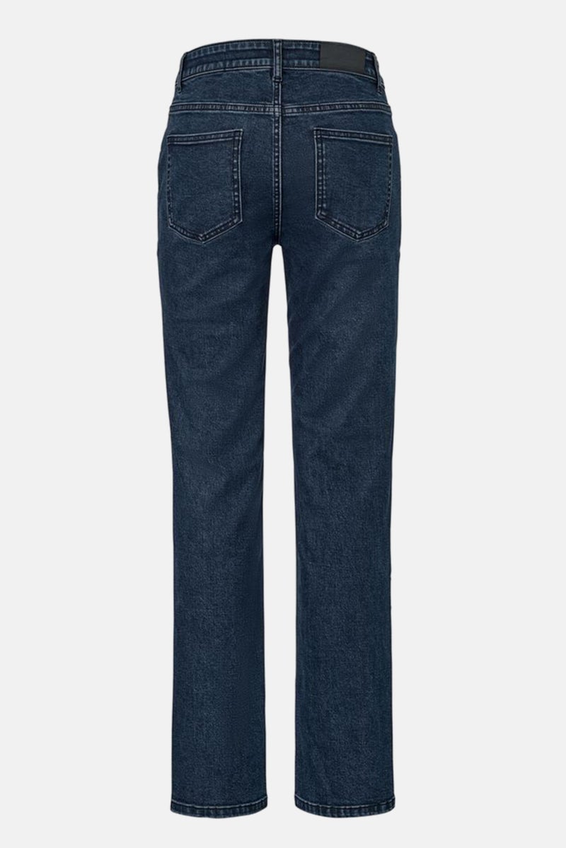 Women Regular Fit Washed Stretchable Jeans, Navy
