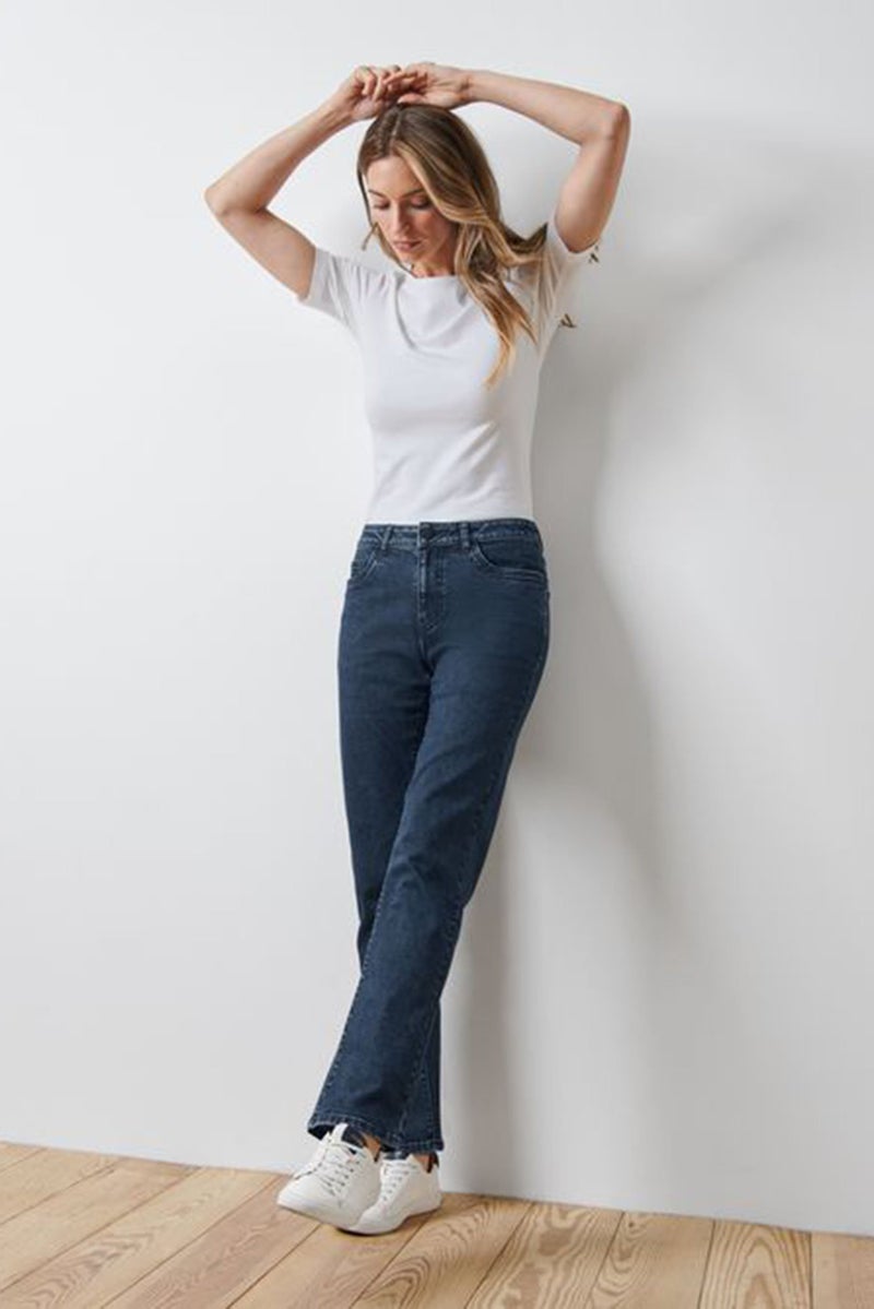 Women Regular Fit Washed Stretchable Jeans, Navy