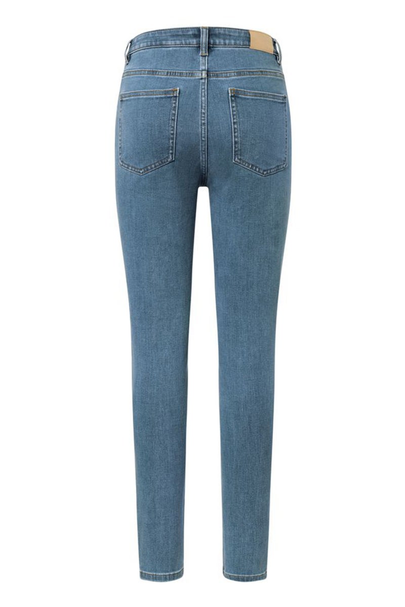 Women Skinny Fit High Waist Solid Stretchable Denim Jeans, Blue