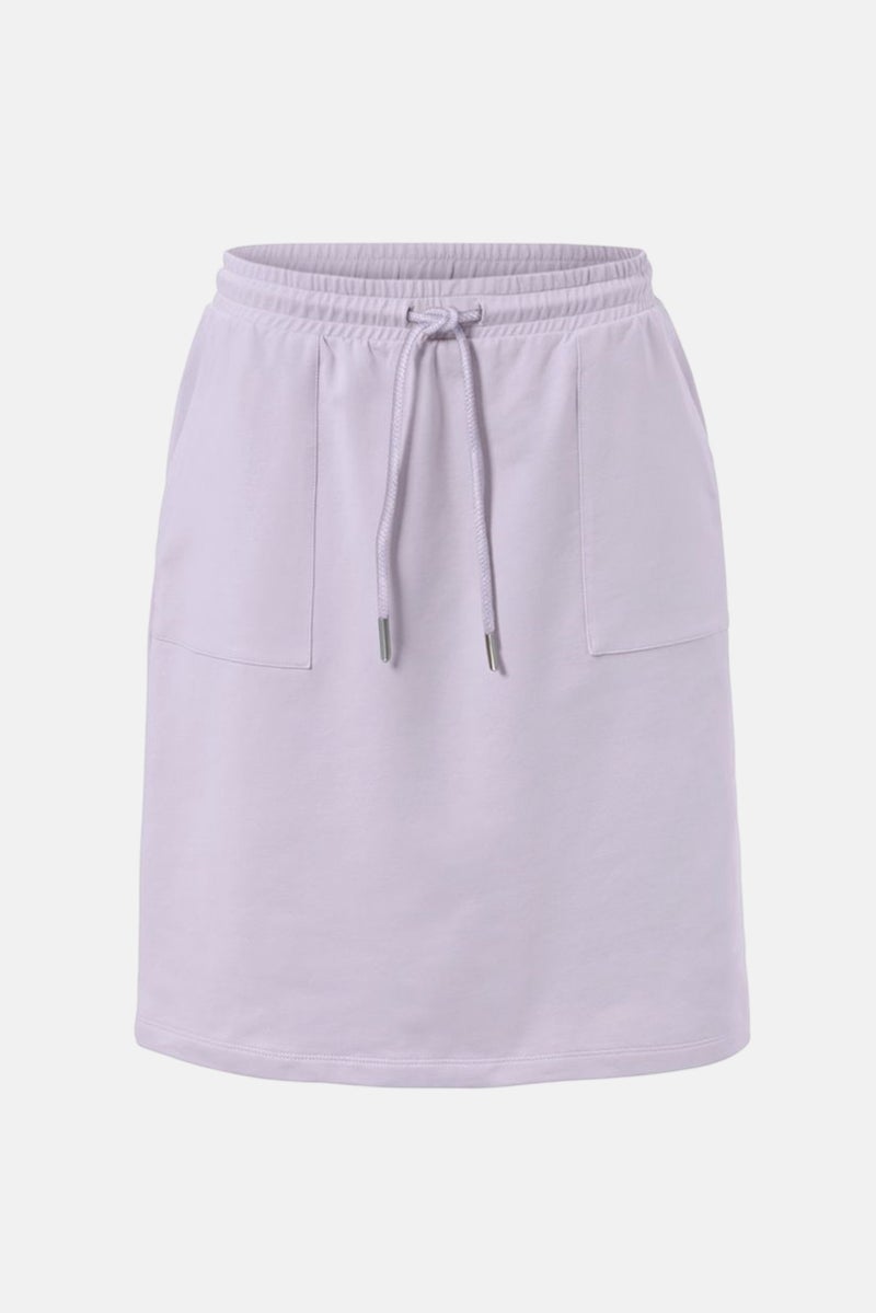 Women Plain Mini Skirts, Lavender