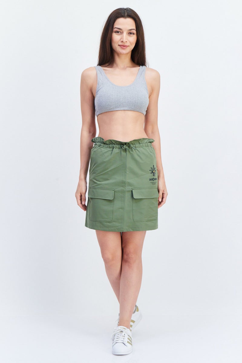 Women Sportswear Fit Training Skirt, Olive