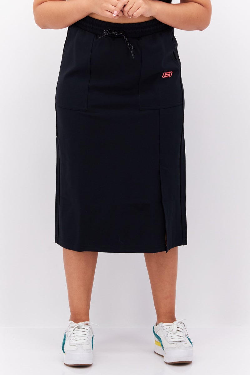 Women Sportwear Fit Brand Logo Outdoor Skirt, Black