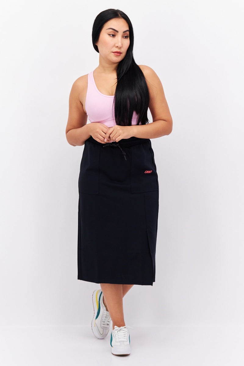 Women Sportwear Fit Brand Logo Outdoor Skirt, Black