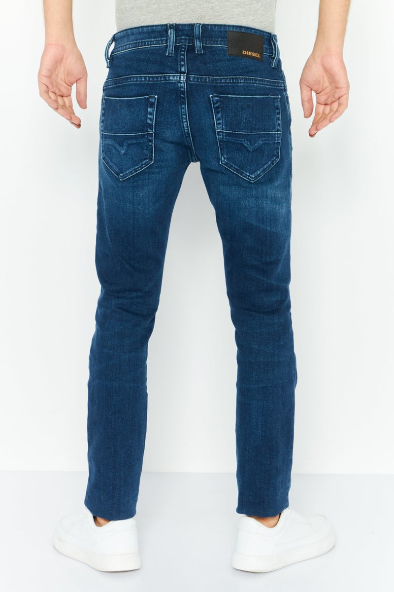 Men Slim Skinny Fit Denim Jeans, Navy