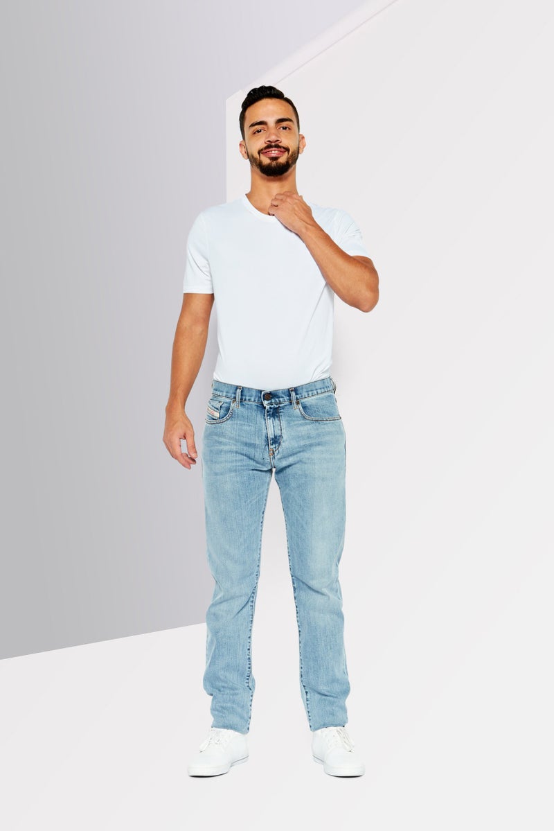 Men 2019 D Strukt Slim Fit Wash Stretchable Denim, Blue