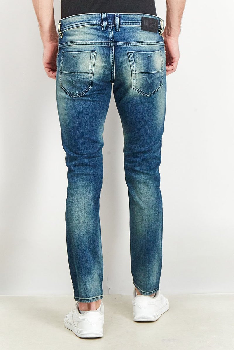 Men Thommer Slim Fit Stretchable Denim Jeans, Washed Blue