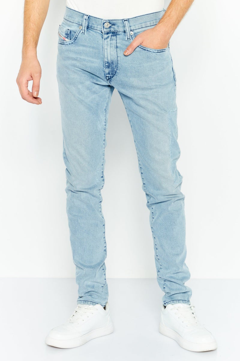 Men Slim Fit Washed Denim Jeans , Blue