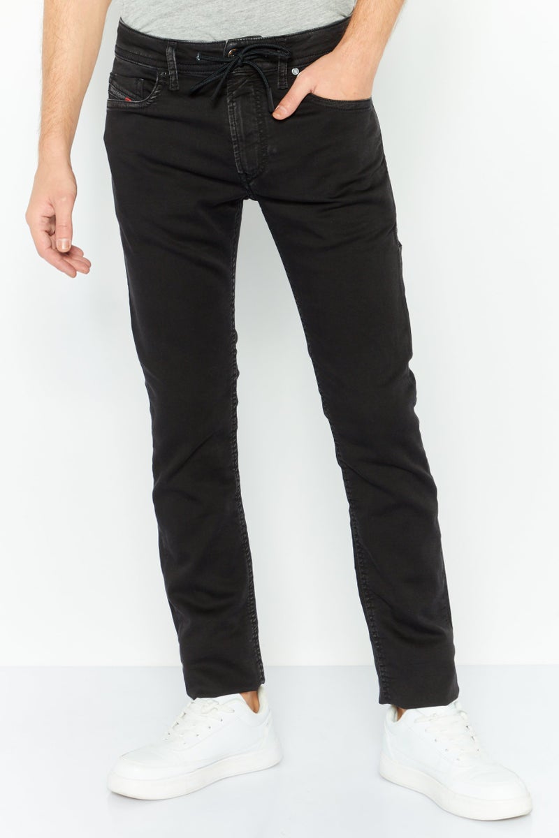 Men Regular Fit Stretchable Denim, Black