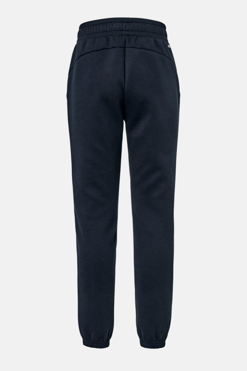 Men Regular Fit Solid Sweatpants, Navy