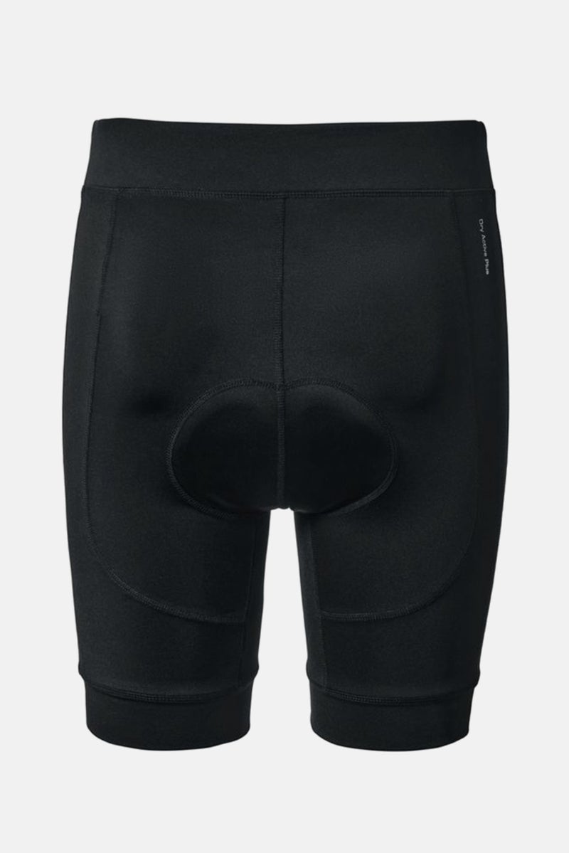 Men Sportswear Fit Plain Cycling  Shorts, Black