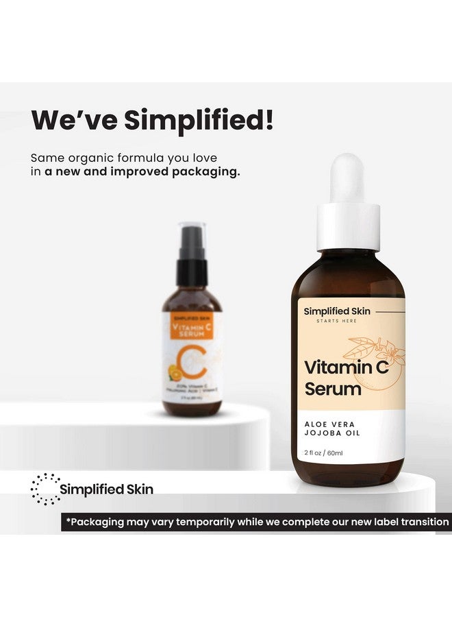 Vitamin C Face Serum 20% Antioxidant Facial Serum W/Hyaluronic Acid Serum For Face Vitamin E & Ferulic Acid Hydrating Serum Targets Age & Wrinkles Vitamin C Serum For Skincare 2Oz