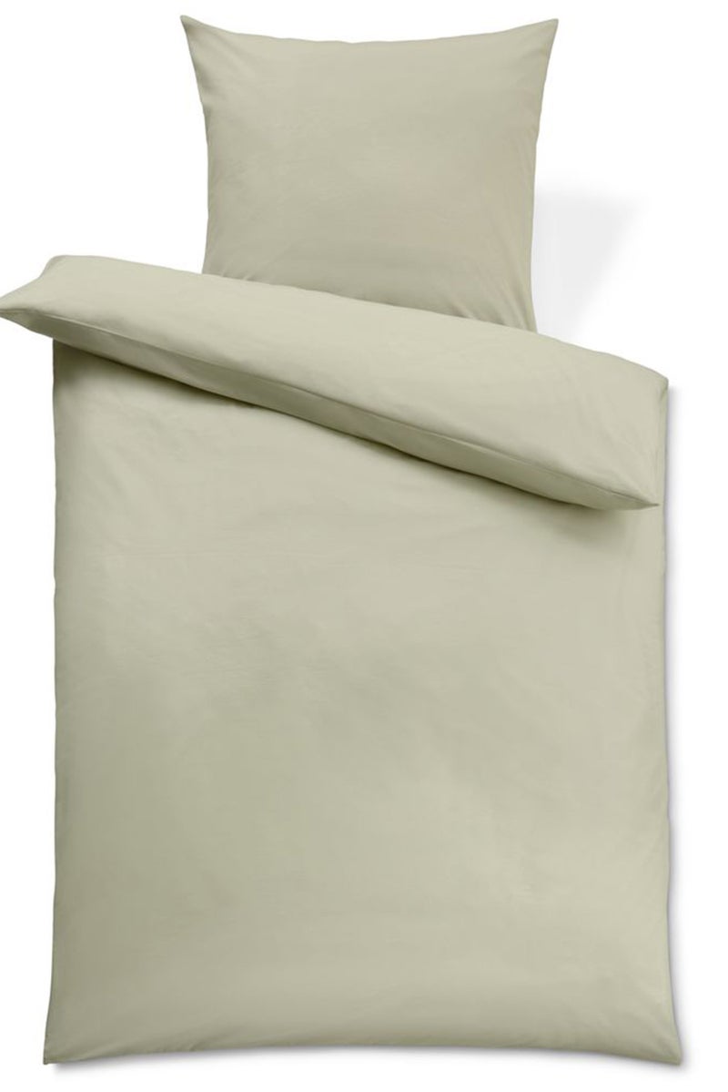 Solid Premium Cotton Duvet Set 140 x 200 cm, Olive