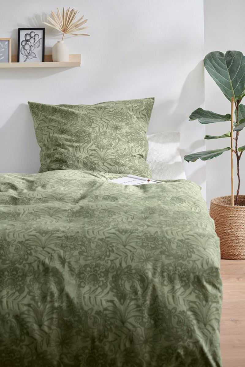 Single Duvet And Pillow Set 135 x 200 cm, Green