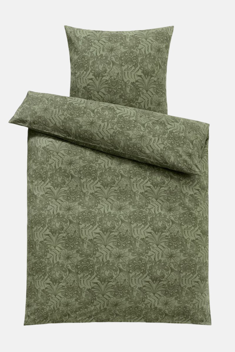 Single Duvet And Pillow Set 135 x 200 cm, Green