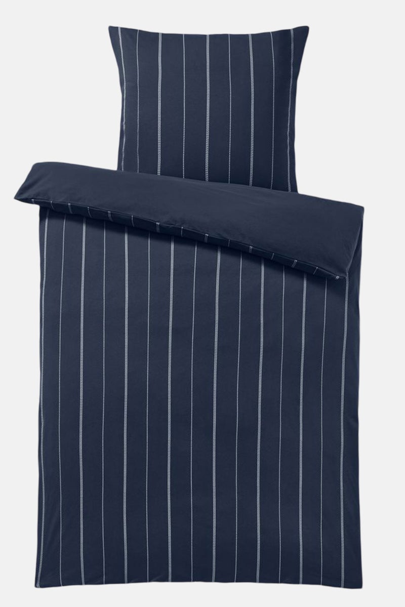 Single Winter Jersey Duvet Set 140 x 200 cm, Navy