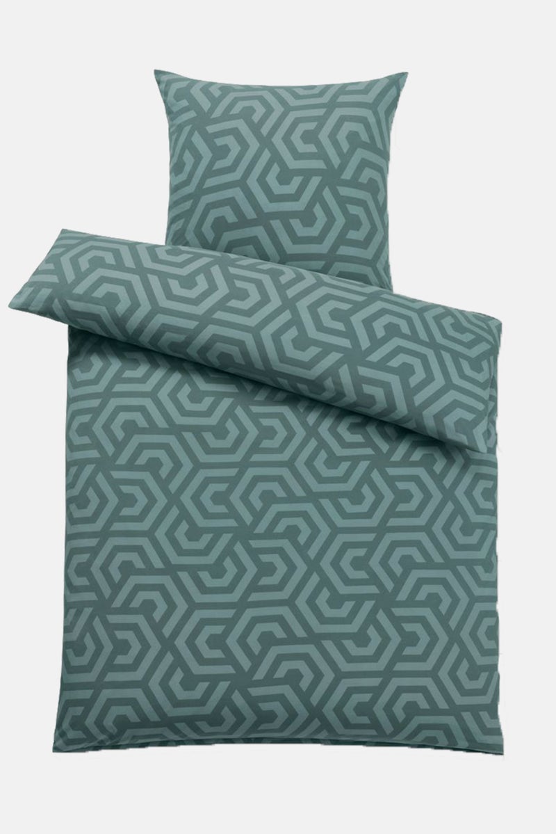 Full Duvet And Pillow Set 135 x 200 cm, Green