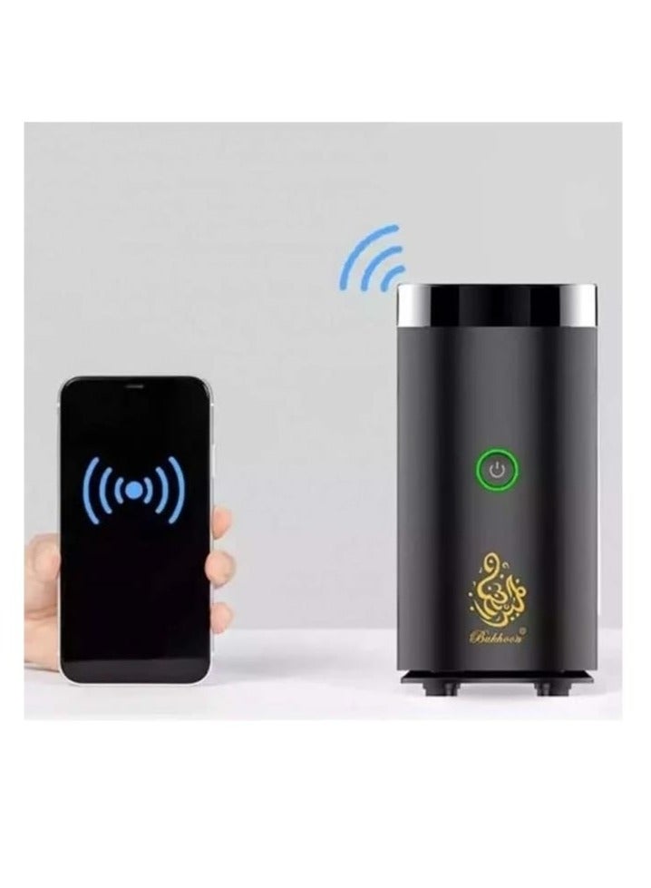 New Style Type-C Power Incense Burner Bukhoor With Quran Speaker And Bluetooth Speaker Black