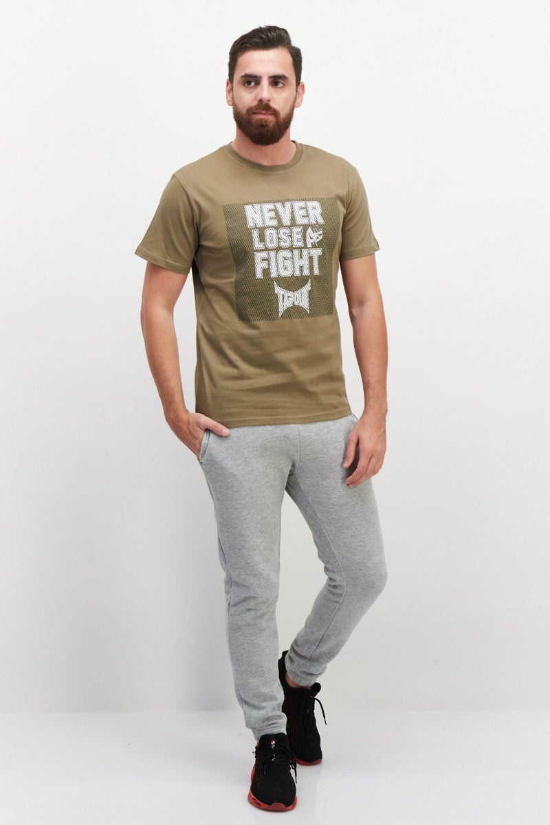 Men  Sportswear Fit Short Sleeve Training T-Shirt, Olive