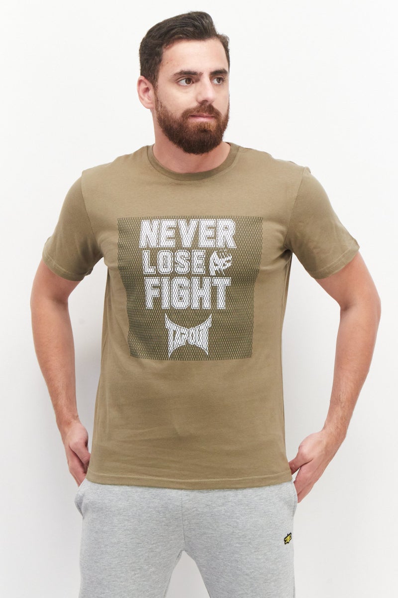 Men  Sportswear Fit Short Sleeve Training T-Shirt, Olive