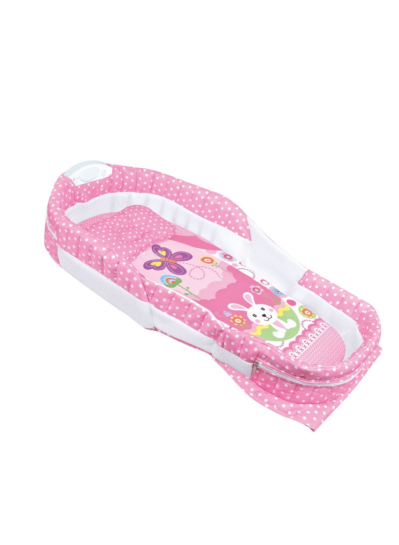 Portable And Foldable Bed with Light, Music, and Diaper Changing Table, Newborn Crib for Travel & Home Use