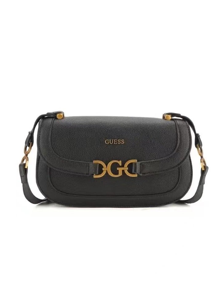 Guess Dagan 4G Logo Black Crossbody Bag for Women