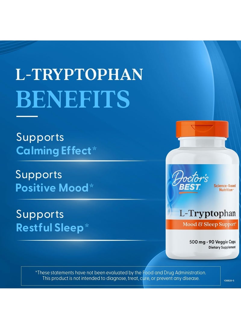 Best Ltryptophan Helps Sleep Healthy Mood And Behavior 90 Veggie Caps