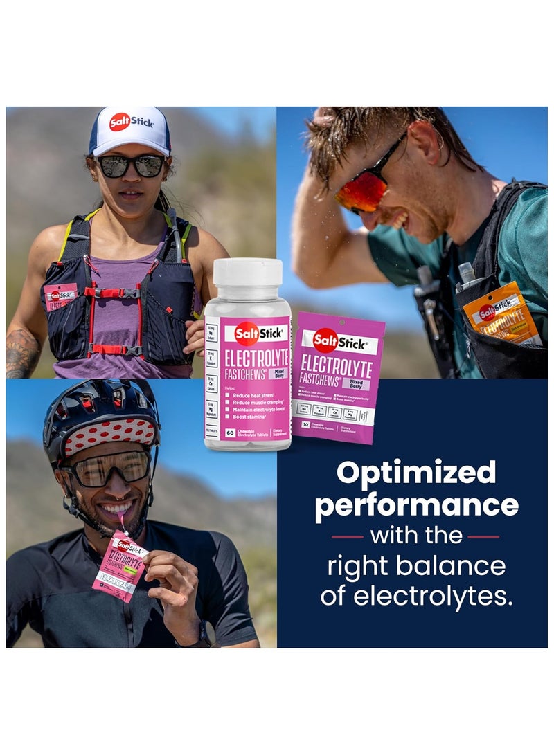 Electrolytes Fastchews Mixed Berry Flavour 60 Chewable Tablets