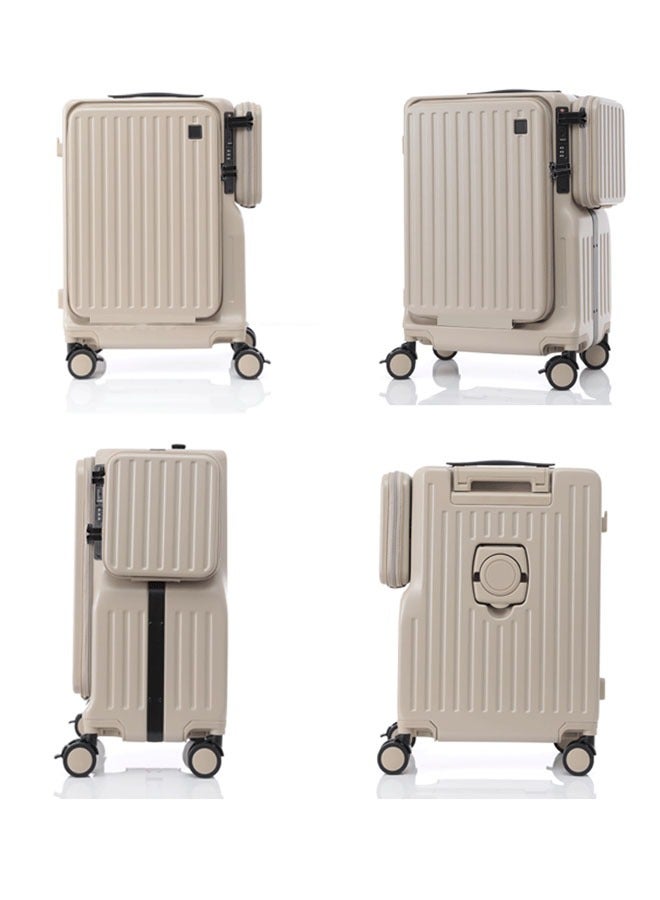 Premium Expandable Aluminum Frame & PC Suitcase With USB charging port and C type, 20 inch