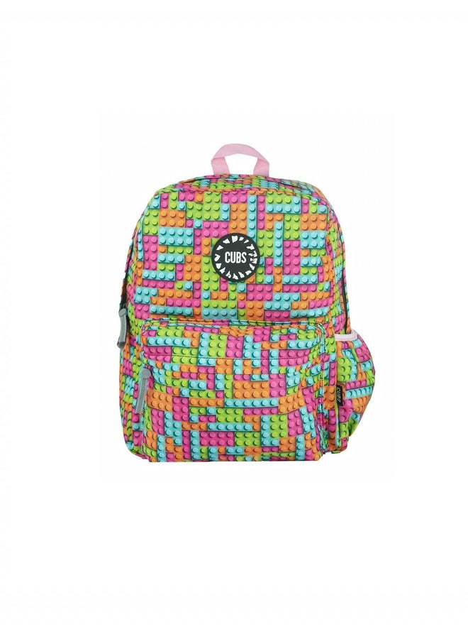 Printed Waterproof Kids 28L Backpack With Zip Closure Ideal For 6-12 Years Girls Compatible With 15 Inch Laptop