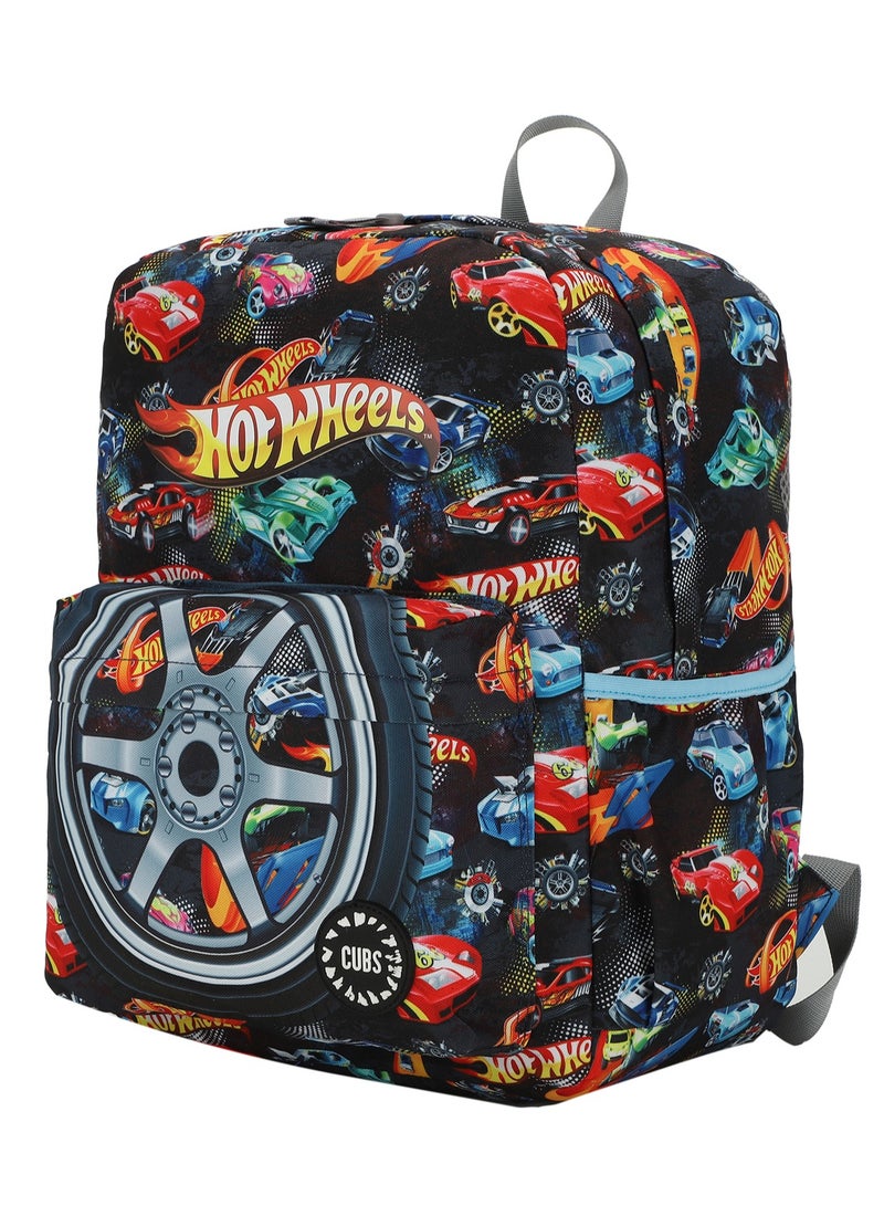 CUBS Junior Hot Wheels Kids 28L Backpack – Ideal for Boys (Ages 6–12) | Fits 15