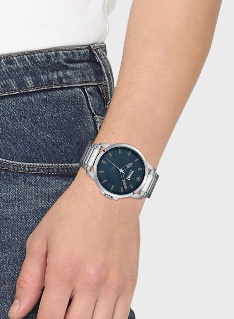 Stainless Steel Strap Analog Watch