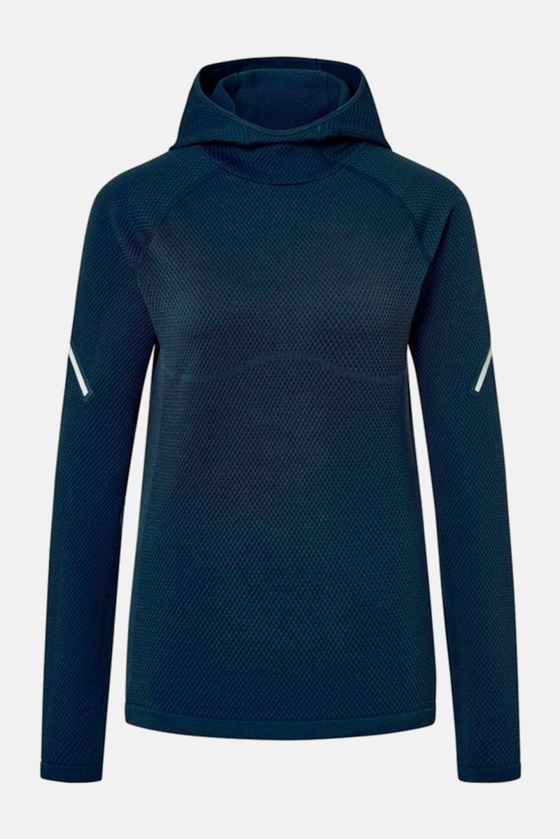 Women Sportswear Fit Long Sleeve Running Hoodies, Navy