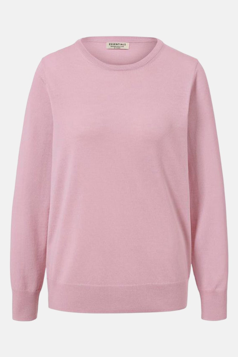 Women Knitted Long Sleeves Sweatshirt, Purple
