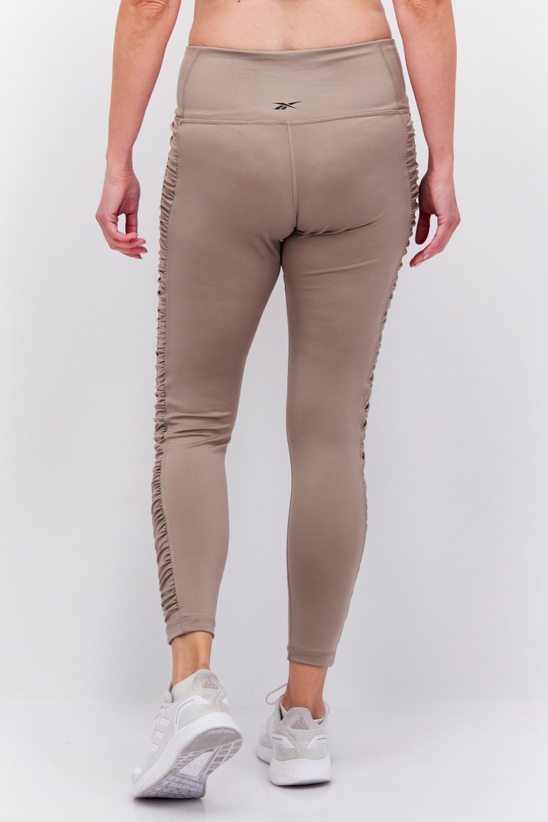 Women Sportswear Fit Training Leggings, Tan