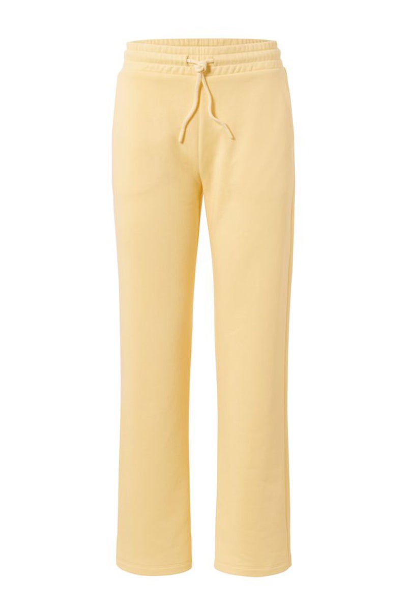 Women Regular Fit Plain Sweatpants, Yellow