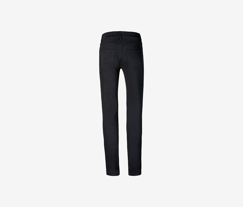 Women Regular Fit Plain Skinny Pants, Black