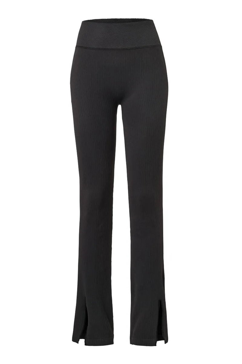 Women Sportswear Fit Training Seamless Trousers, Black