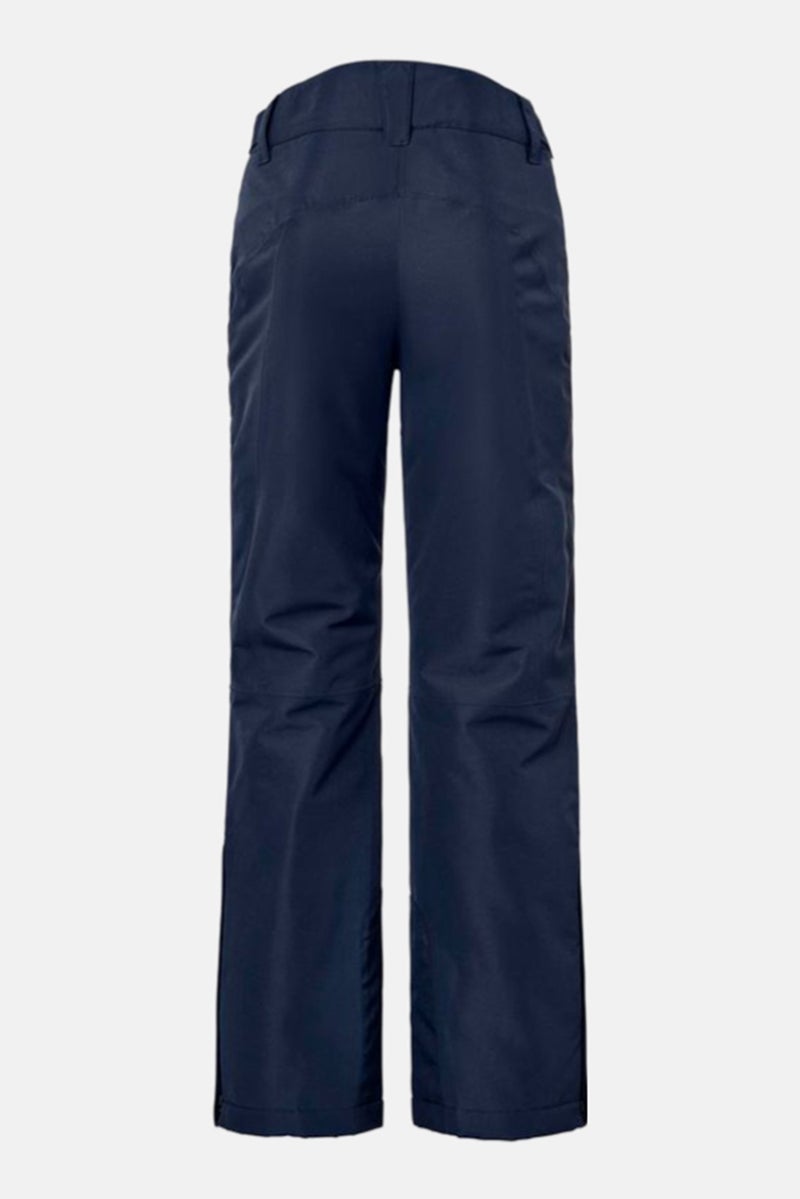 Women Regular Fit Plain Outdoor Ski Pants, Navy Blue