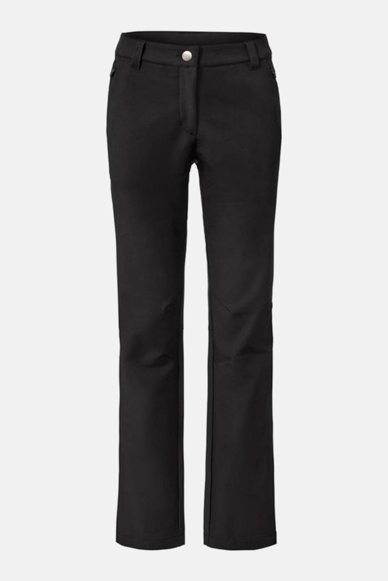 Women Plain Straight Leg Pants, Navy